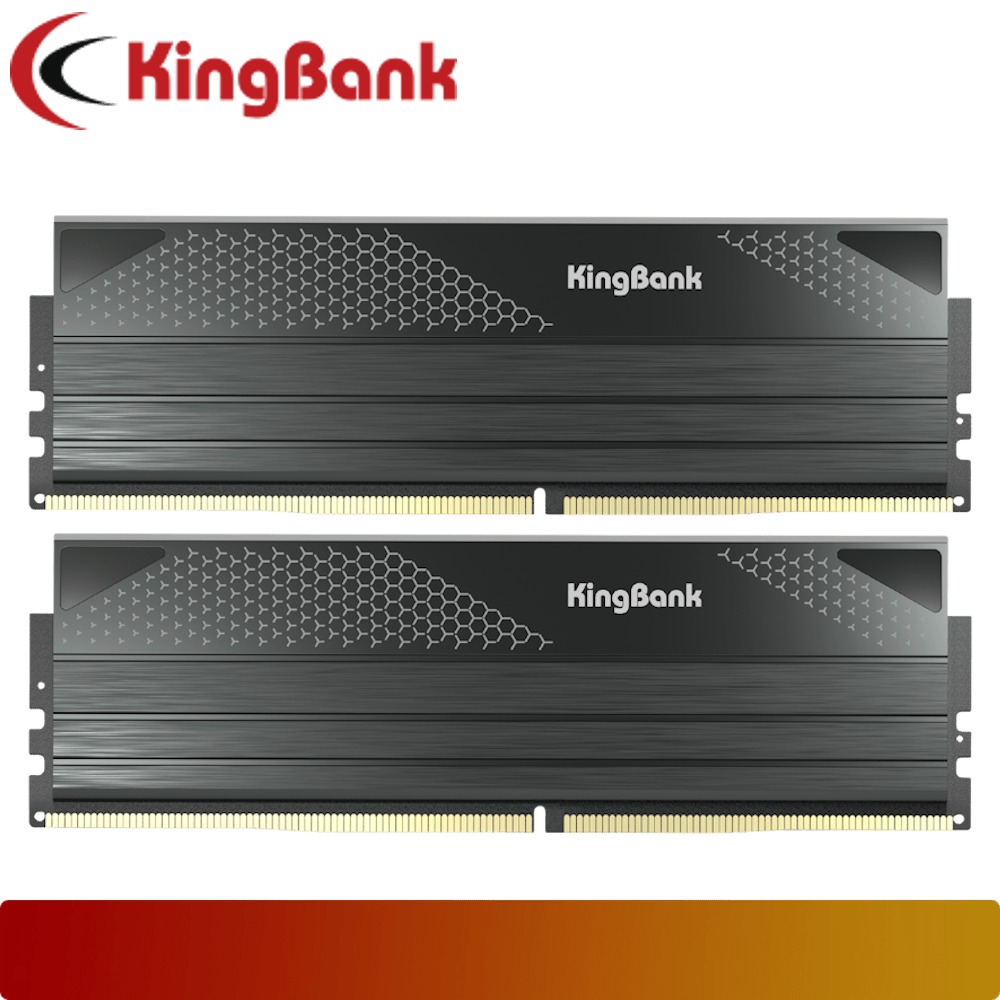KingBank Dark DDR5 96GB Kit (2 x 48GB) 6400 MT/s CL32 Black M - Die - 2 - Nano Komputer
