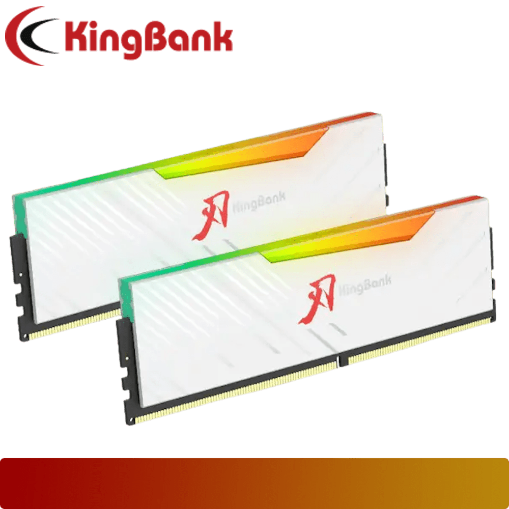 KingBank Soarblade RGB DDR5 32GB Kit (2 x 16GB) 6400 MT/s CL32 White A - Die - 3 - Nano Komputer