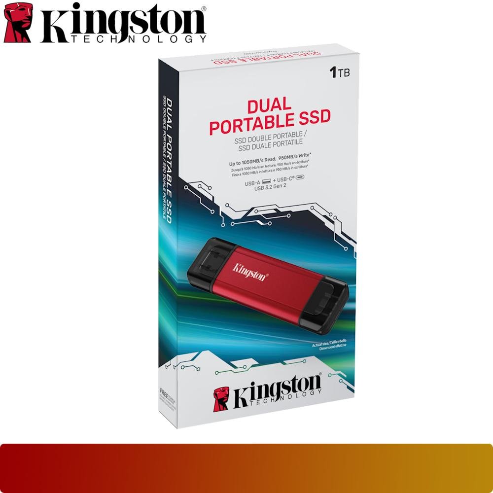 KINGSTON Dual Portable 1TB Solid State Drive-4-Nano Komputer