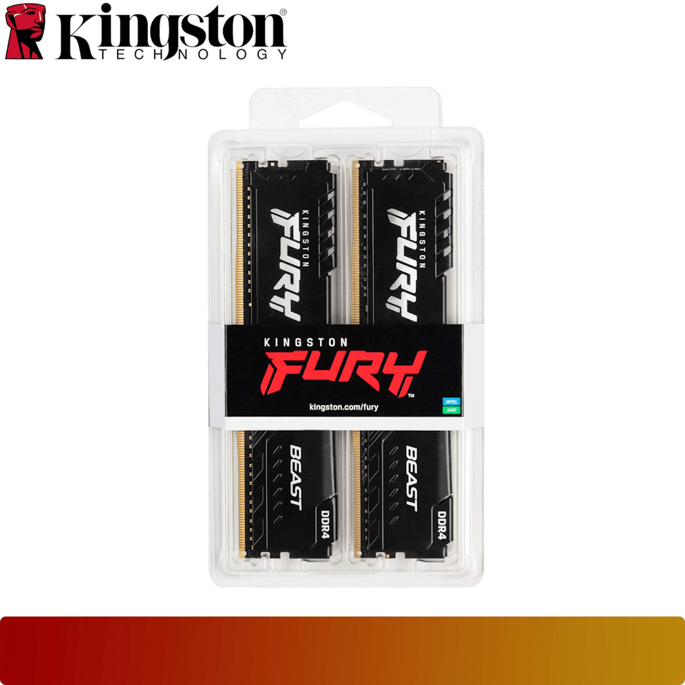 KINGSTON Fury Beast DDR4 32GB (2x16GB) 3200MTs Kit CL16 Black-3-Nano Komputer