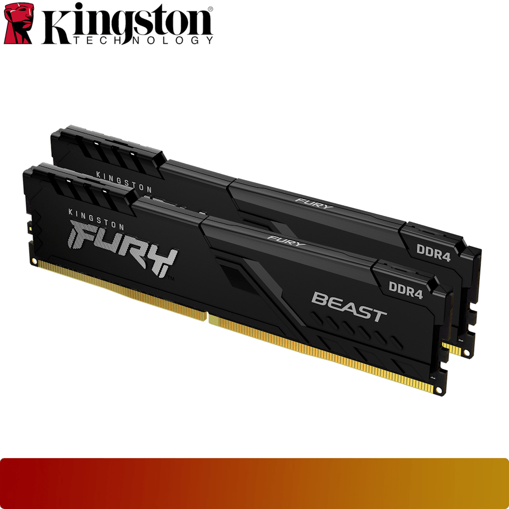 KINGSTON Fury Beast DDR4 32GB (2x16GB) 3200MTs Kit CL16 Black-2-Nano Komputer