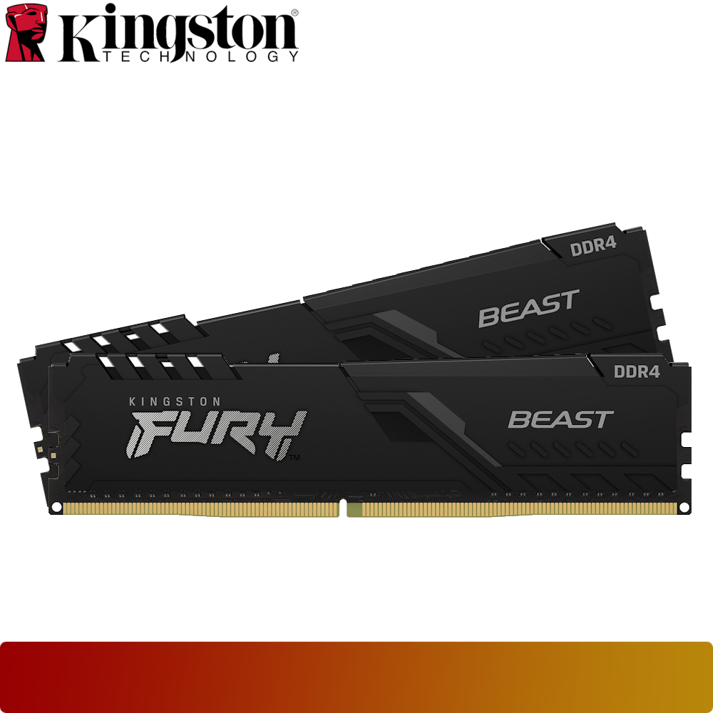 KINGSTON Fury Beast DDR4 32GB (2x16GB) 3200MTs Kit CL16 Black