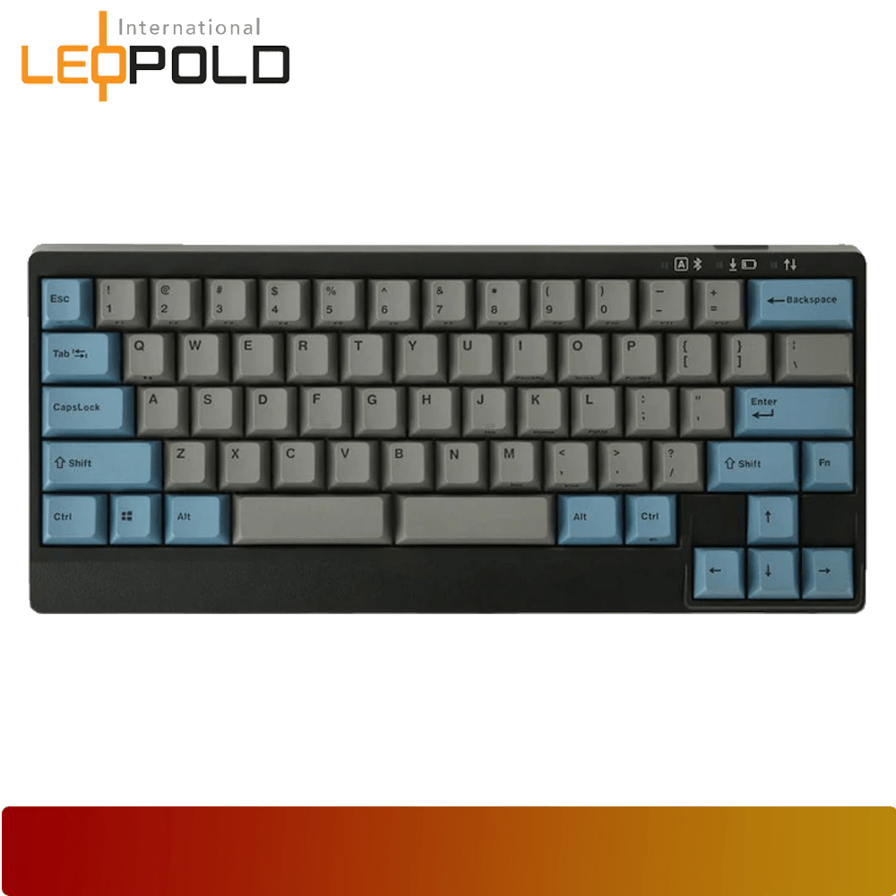 LEOPOLD FC650MDSBTS Bluetooth Blue/Grey PD 65% Cherry MX Silent Red Double Shot PBT Mechanical Keyboard-1-Nano Komputer