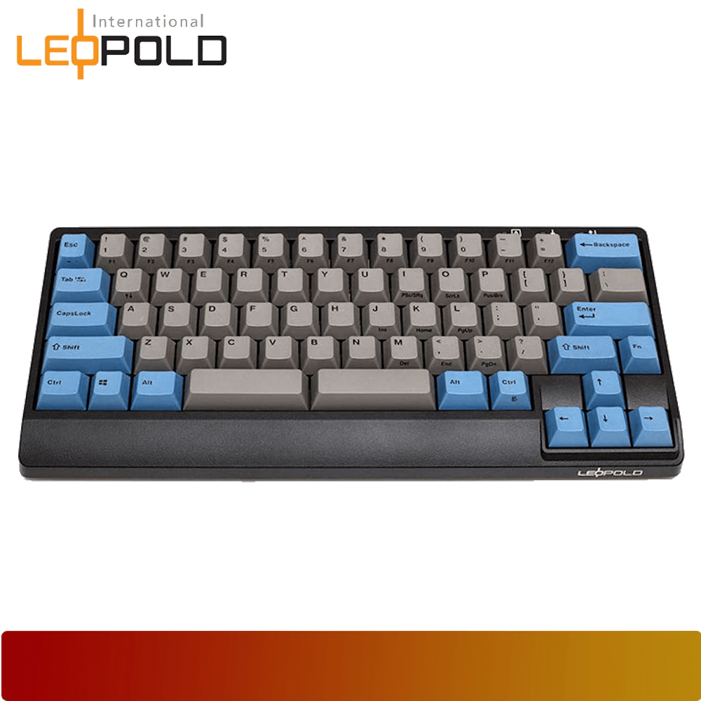 LEOPOLD FC650MDSBTS Bluetooth Blue/Grey PD 65% Cherry MX Silent Red Double Shot PBT Mechanical Keyboard-2-Nano Komputer