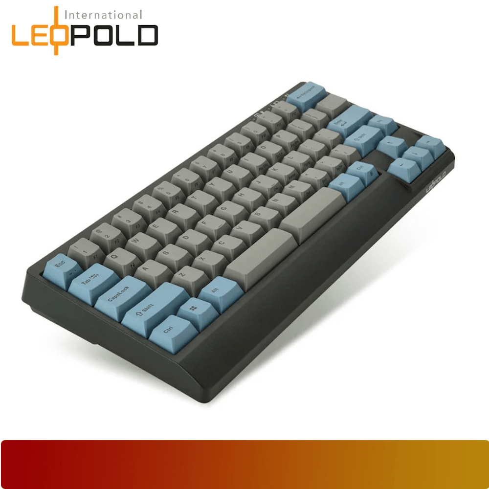 LEOPOLD FC650MDSBTS Bluetooth Blue/Grey PD 65% Cherry MX Silent Red Double Shot PBT Mechanical Keyboard-3-Nano Komputer