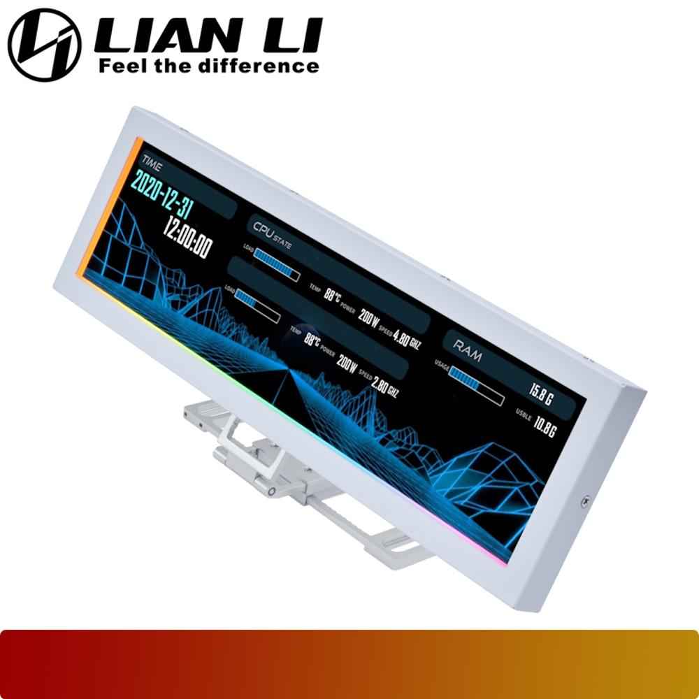 LIAN LI 8.8″ Universal Screen (US88v1) | Adjustable Mount ARGB Lighting Temp Display - 11 - Nano Komputer