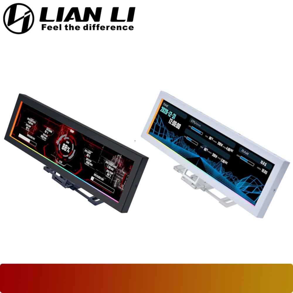 LIAN LI 8.8″ Universal Screen (US88v1) | Adjustable Mount ARGB Lighting Temp Display - 1 - Nano Komputer