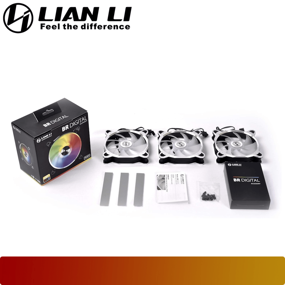LIAN LI Bora Digital A - RGB Silver Triple Pack - 6 - Nano Komputer