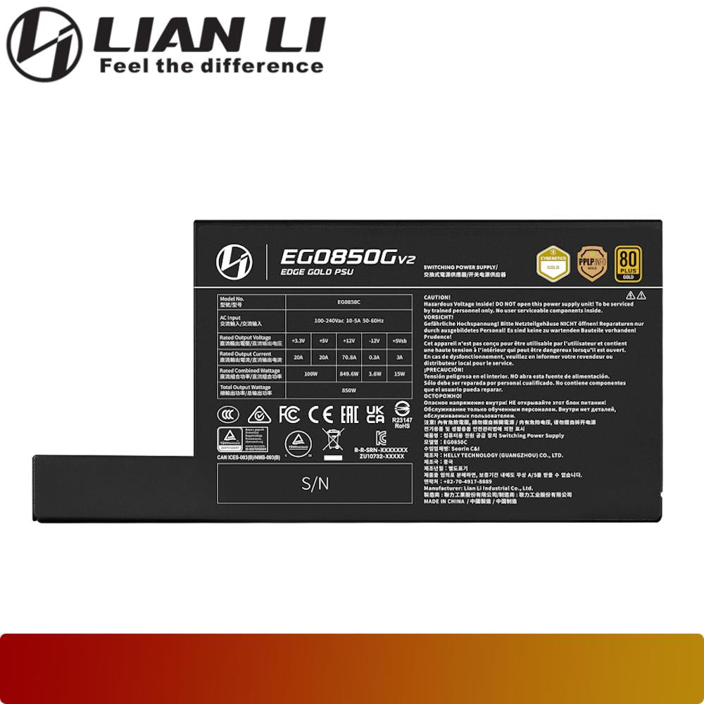 LIAN LI Edge Gold V2 850W-4-Nano Komputer
