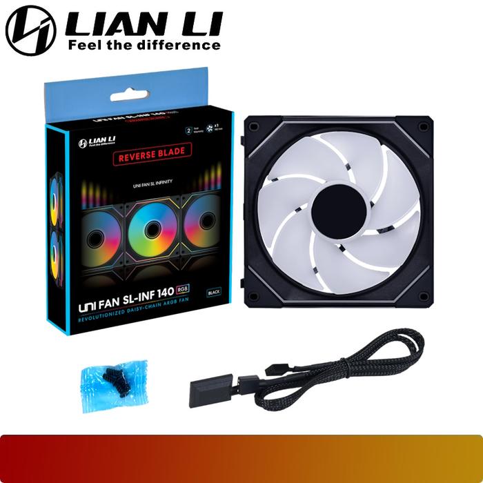 LIAN LI UNI FAN SL - INF 140 REVERSE BLADE | Infinity Mirror ARGB Fan - 6 - Nano Komputer
