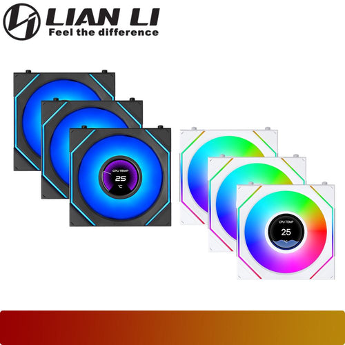 LIAN LI UNI FAN SL-INF LCD FLEX 120 Reverse Blade Triple Pack-1-Nano Komputer