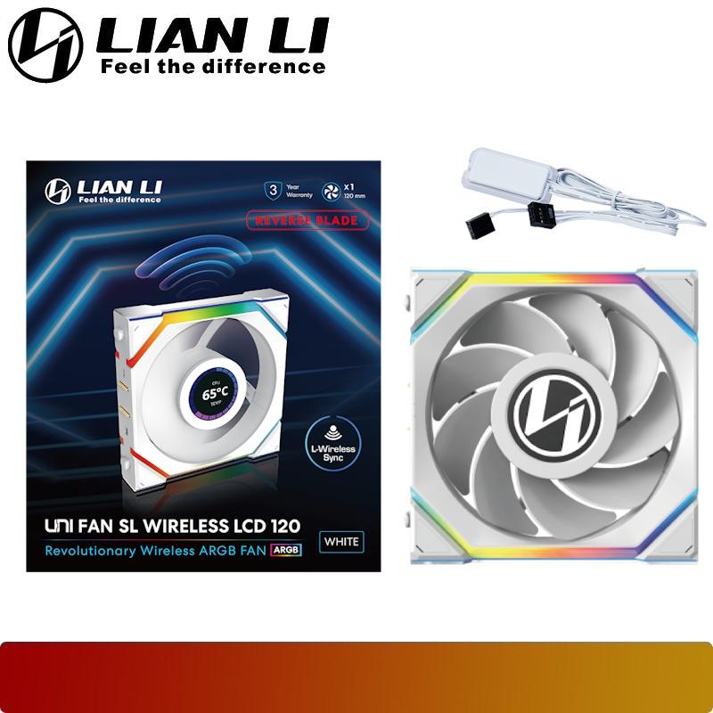 LIAN LI UNI FAN SL Wireless LCD 120 Reverse Blade Single Pack - 9 - Nano Komputer