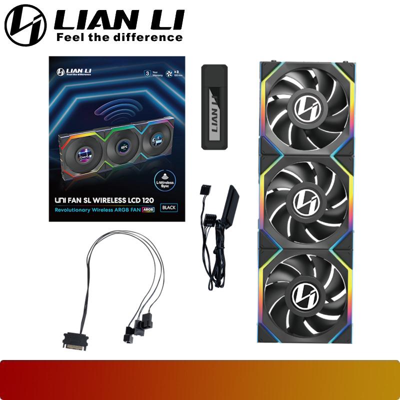 LIAN LI UNI FAN SL Wireless LCD 120 Triple Pack - 8 - Nano Komputer