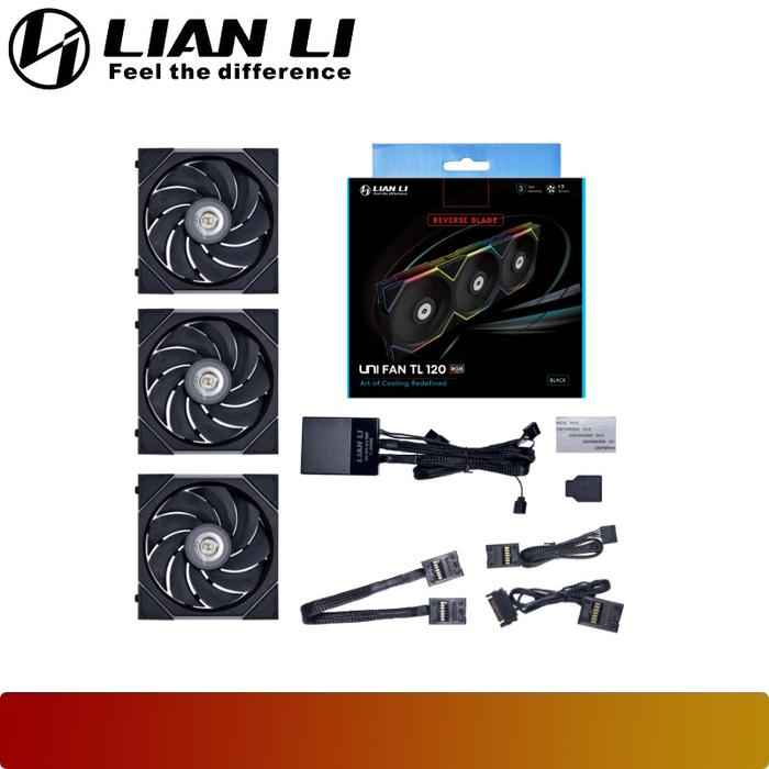 LIAN LI UNI FAN TL 120 Reverse Blade Triple Pack - 6 - Nano Komputer