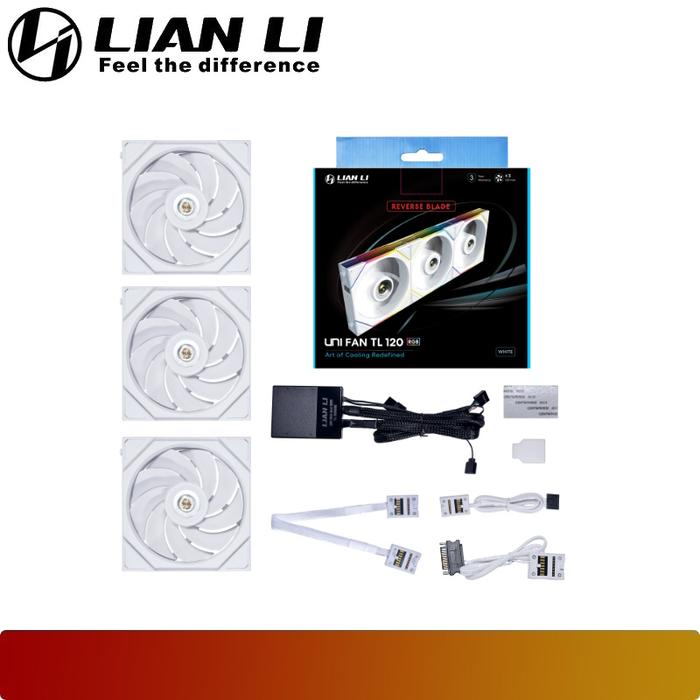 LIAN LI UNI FAN TL 120 Reverse Blade Triple Pack - 7 - Nano Komputer