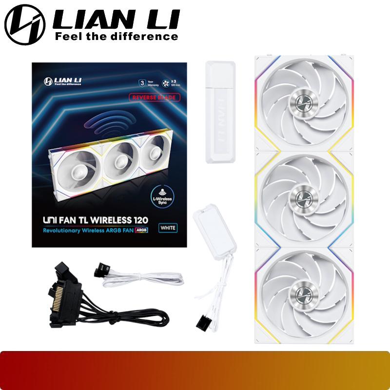 LIAN LI UNI FAN TL 120 Reverse Blade Wireless Triple Pack - 8 - Nano Komputer