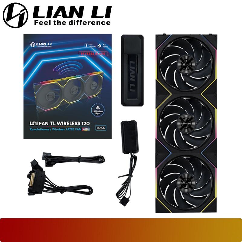 LIAN LI UNI FAN TL 120 Reverse Blade Wireless Triple Pack - 7 - Nano Komputer