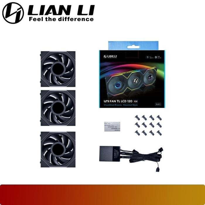 LIAN LI UNI FAN TL LCD 120 Triple Pack | LED Lighting and Fan Speed Controller With 1.6” LCD Screen - 6 - Nano Komputer