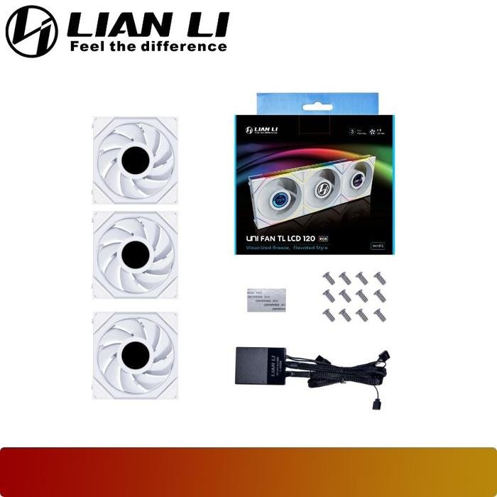 LIAN LI UNI FAN TL LCD 120 Triple Pack | LED Lighting and Fan Speed Controller With 1.6” LCD Screen - 7 - Nano Komputer