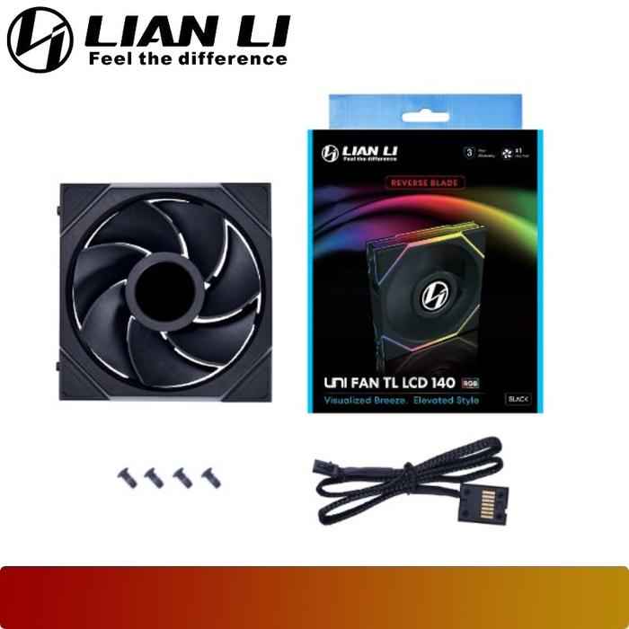 LIAN LI UNI FAN TL LCD 140 Reverse Blade Single Pack - 4 - Nano Komputer