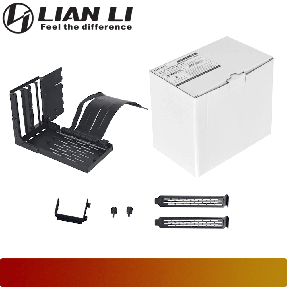 LIAN LI Universal 4- Slots Vertical GPU kit (with Gen 4 riser)-7-Nano Komputer