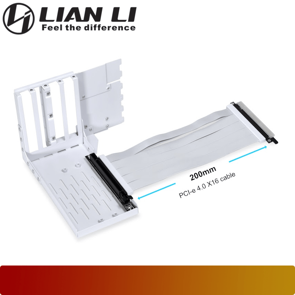 LIAN LI Universal 4- Slots Vertical GPU kit (with Gen 4 riser)-2-Nano Komputer
