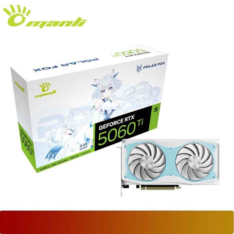 MANLI Polar Fox GeForce RTX 5060 Ti OC 8GB GDDR7