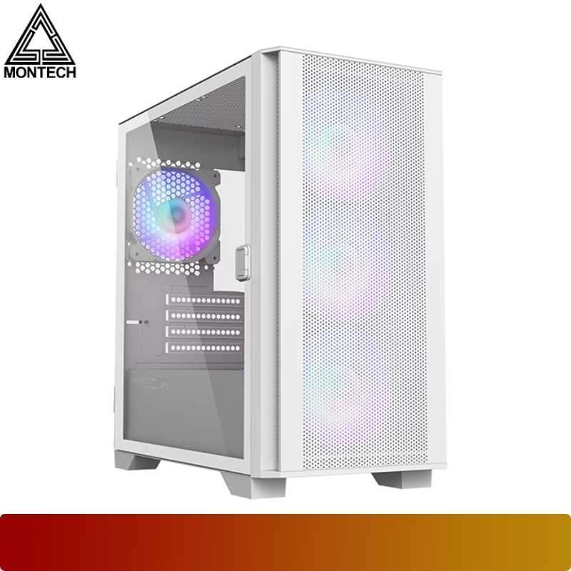 Montech AIR 100 ARGB White - 1 - Nano Komputer