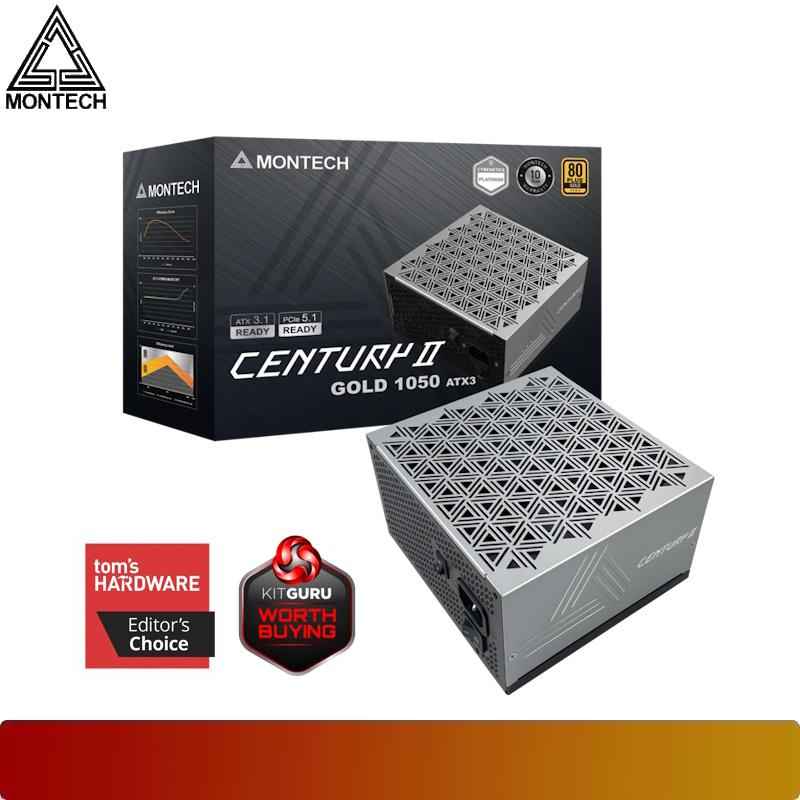 MONTECH CENTURY II 1050W | PSU 1050W 80+ Gold ATX 3.1 PCIe 5.1 Fully Modular - 1 - Nano Komputer