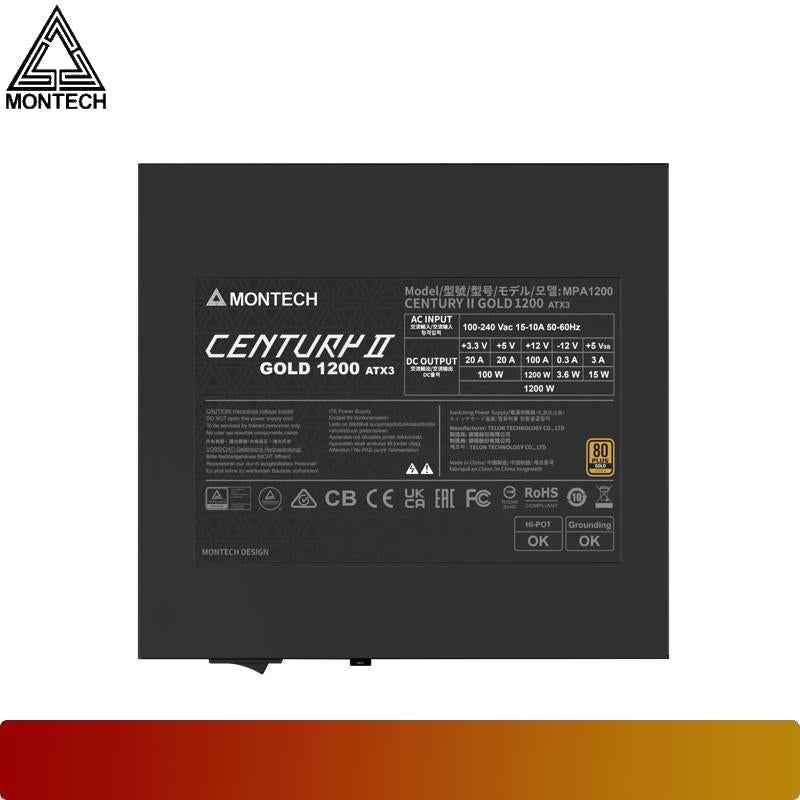 MONTECH CENTURY II 1200W | PSU 1200W 80+ Gold ATX 3.1 PCIe 5.1 Fully Modular
