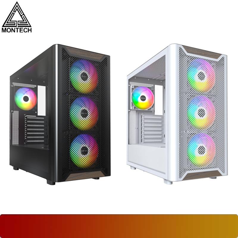 MONTECH XR Wood | Nature Meets High Airflow Power PC Case - 1 - Nano Komputer