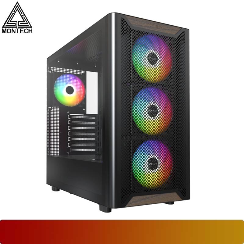 MONTECH XR Wood | Nature Meets High Airflow Power PC Case - 8 - Nano Komputer