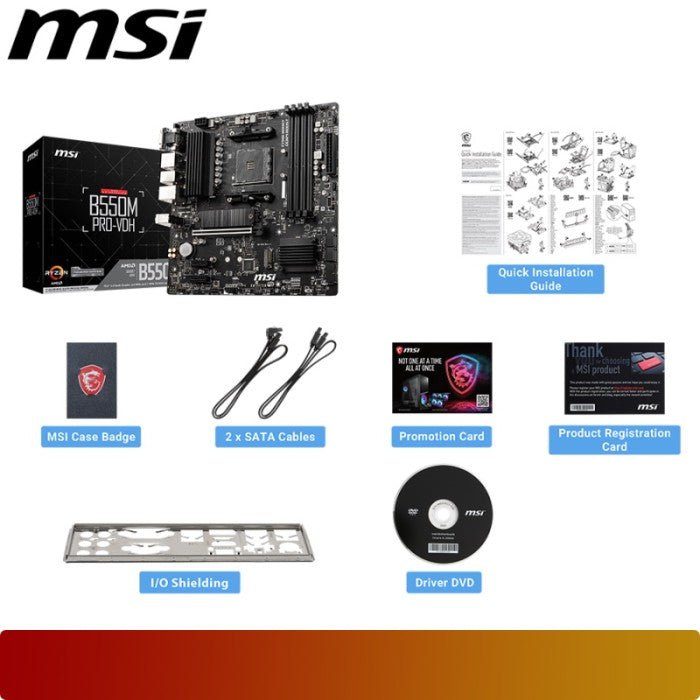 MSI B550M PRO - VDH - 6 - Nano Komputer