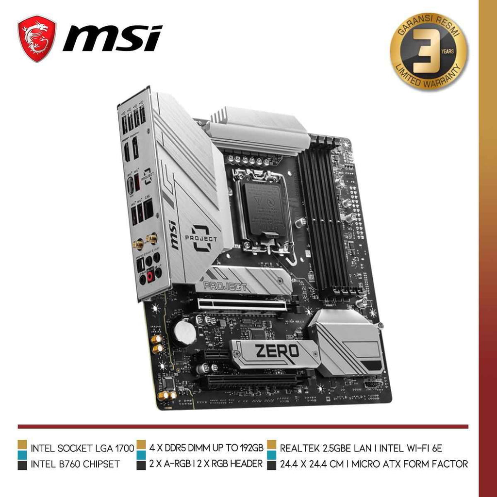 MSI B760M PROJECT ZERO - 3 - Nano Komputer