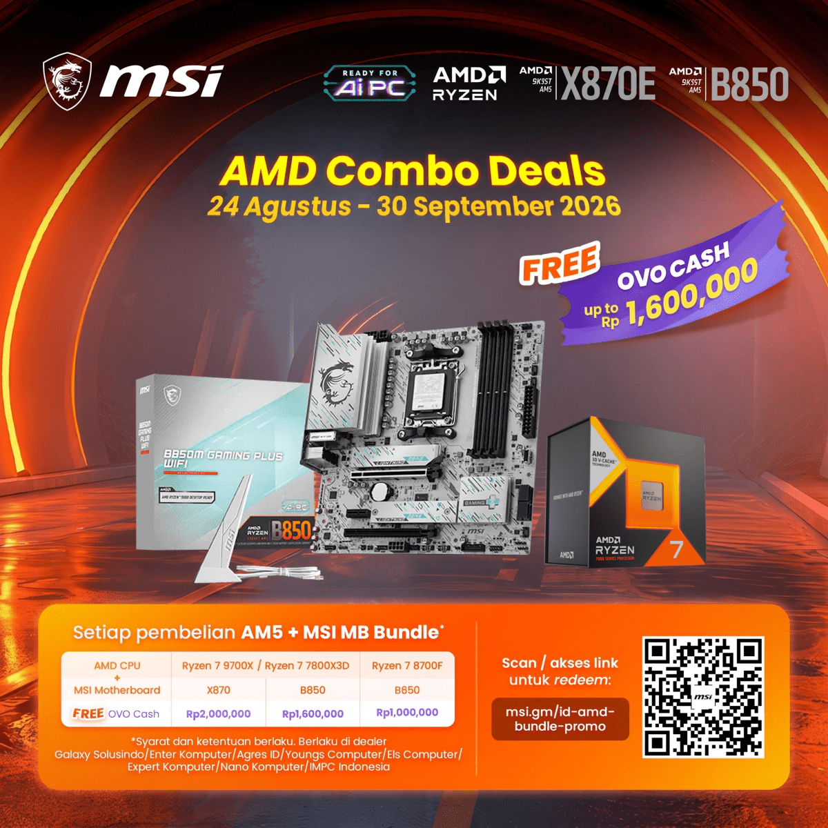 MSI B850M GAMING PLUS WIFI-1-Nano Komputer