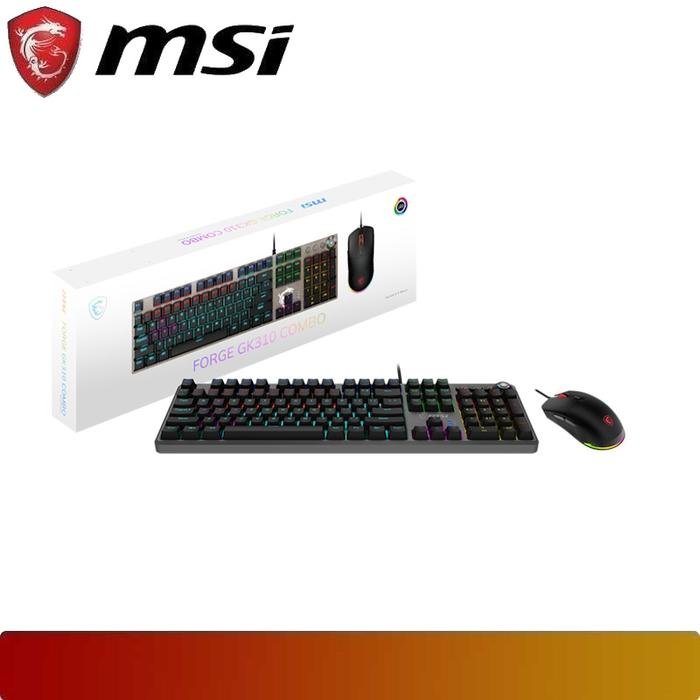 MSI FORGE GK310 COMBO | Red Switches Gaming Gear - 5 - Nano Komputer