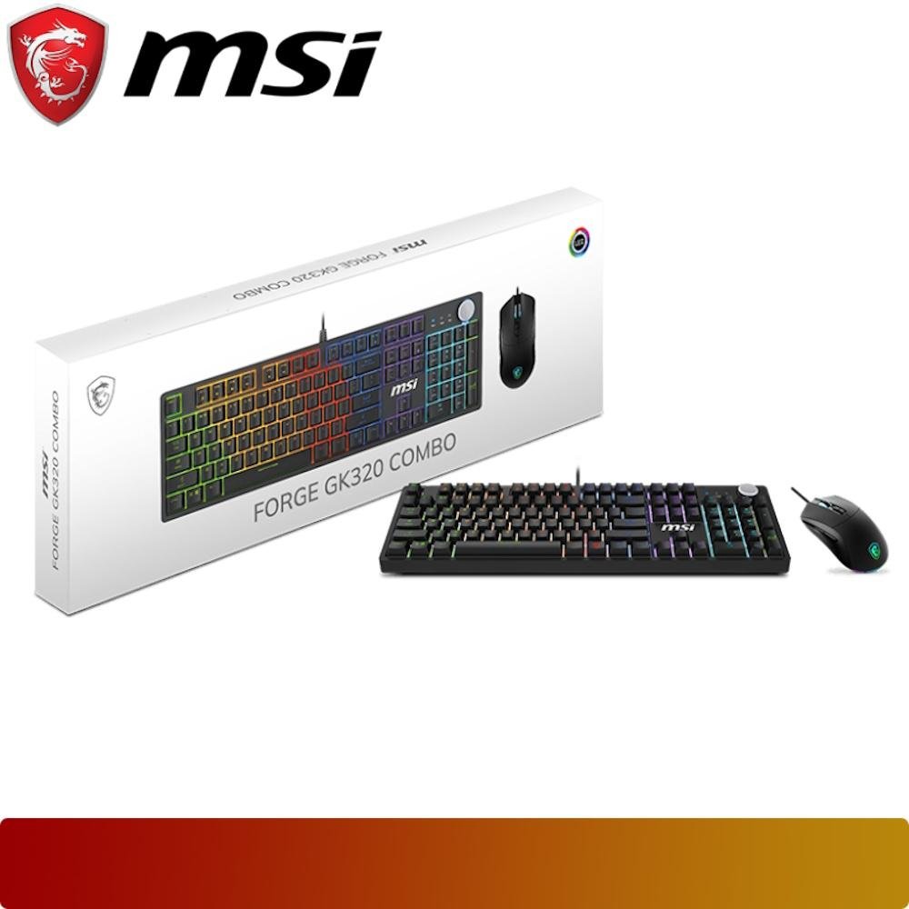 MSI FORGE GK320 COMBO | Mechanical Red Switch Keyboard Mouse - 5 - Nano Komputer