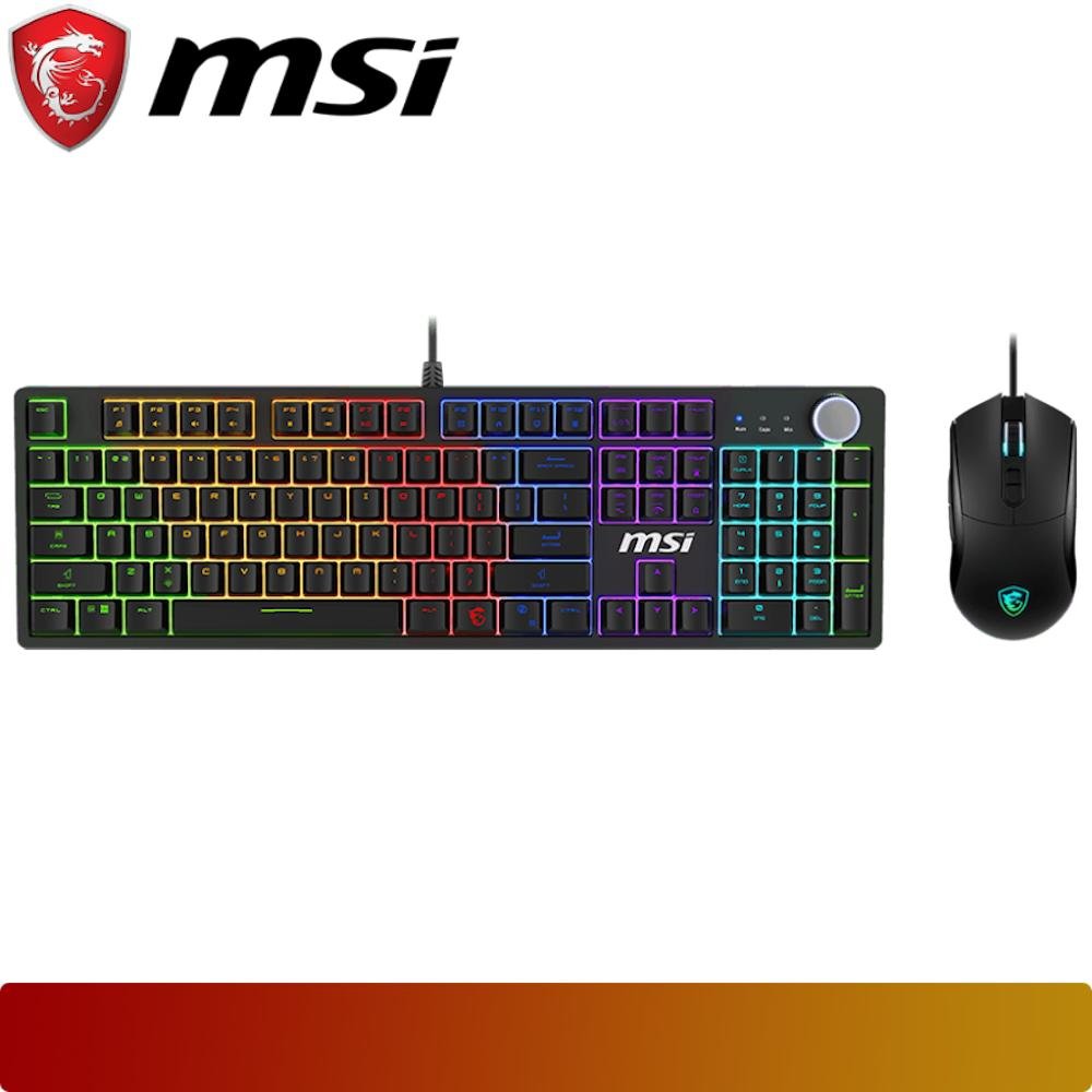 MSI FORGE GK320 COMBO | Mechanical Red Switch Keyboard Mouse - 1 - Nano Komputer