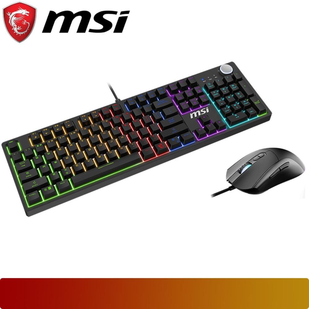 MSI FORGE GK320 COMBO | Mechanical Red Switch Keyboard Mouse - 2 - Nano Komputer