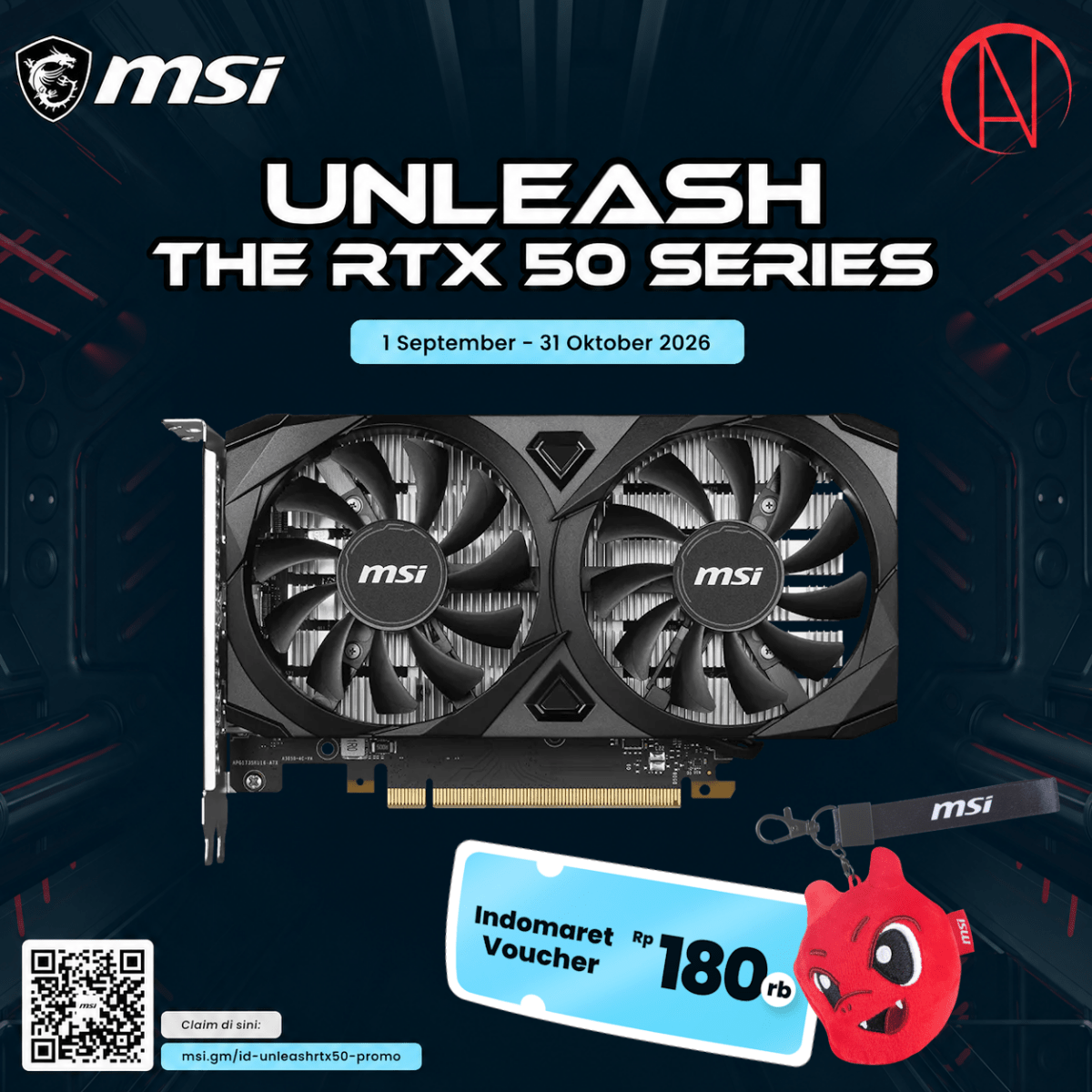 MSI GeForce RTX 3050 VENTUS 2X 6G OC-1-Nano Komputer