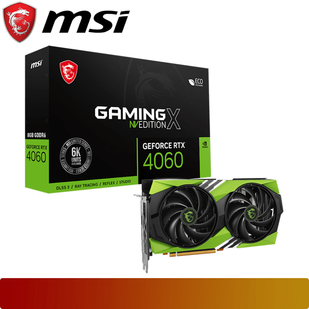 MSI GeForce RTX 4060 GAMING X NV EDITION 8G - 1 - Nano Komputer