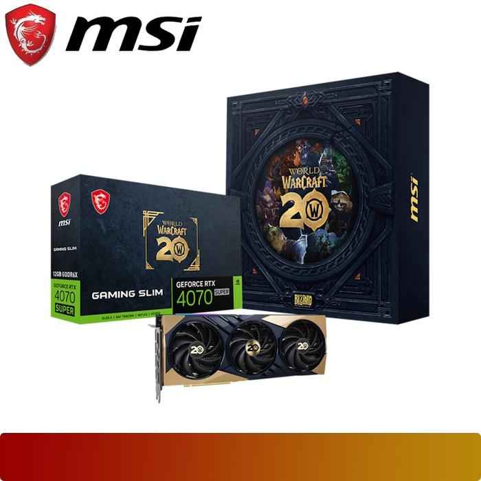 MSI GeForce RTX 4070 SUPER 12G GAMING SLIM World of Warcraft EDITION