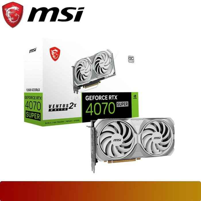 MSI GeForce RTX 4070 SUPER 12G VENTUS 2X WHITE OC