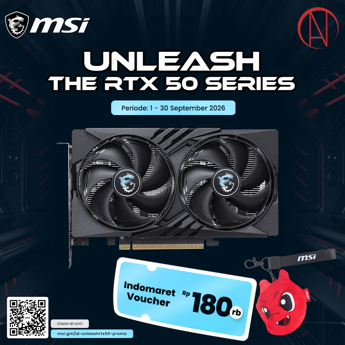 MSI GeForce RTX 5050 8G GAMING OC-1-Nano Komputer
