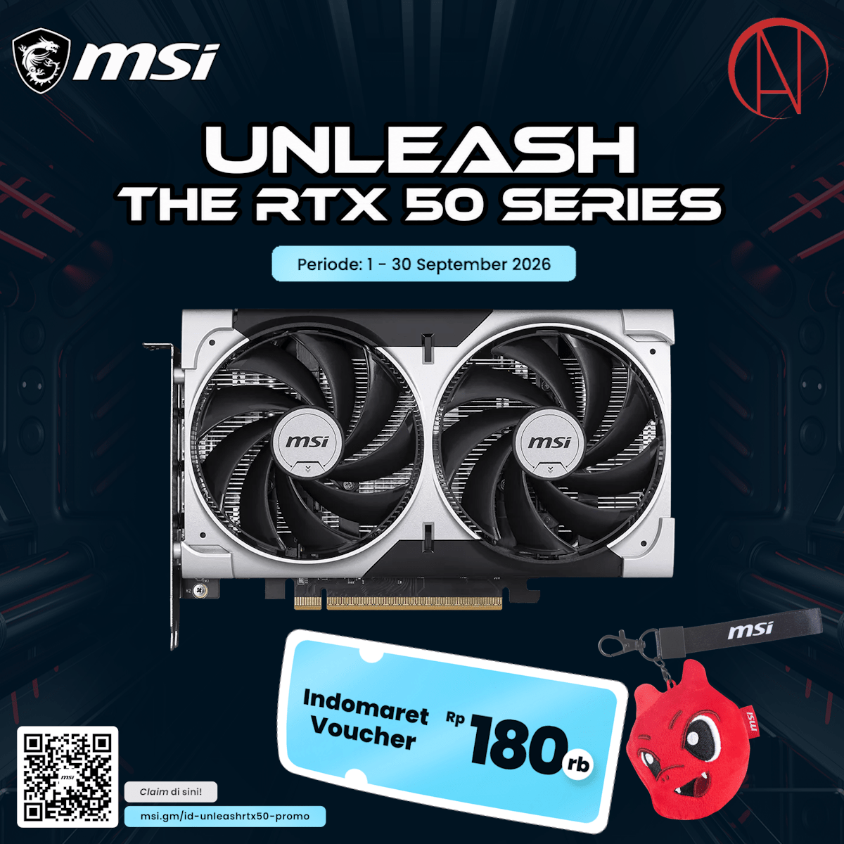 MSI GeForce RTX 5050 8G VENTUS 2X OC-1-Nano Komputer