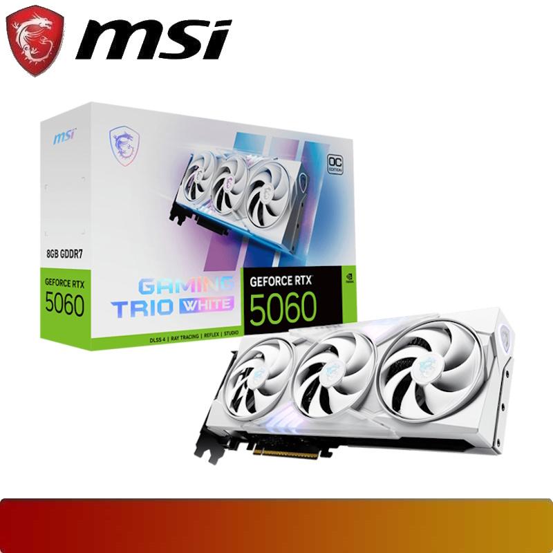 MSI GeForce RTX 5060 8G GAMING TRIO OC WHITE - 1 - Nano Komputer