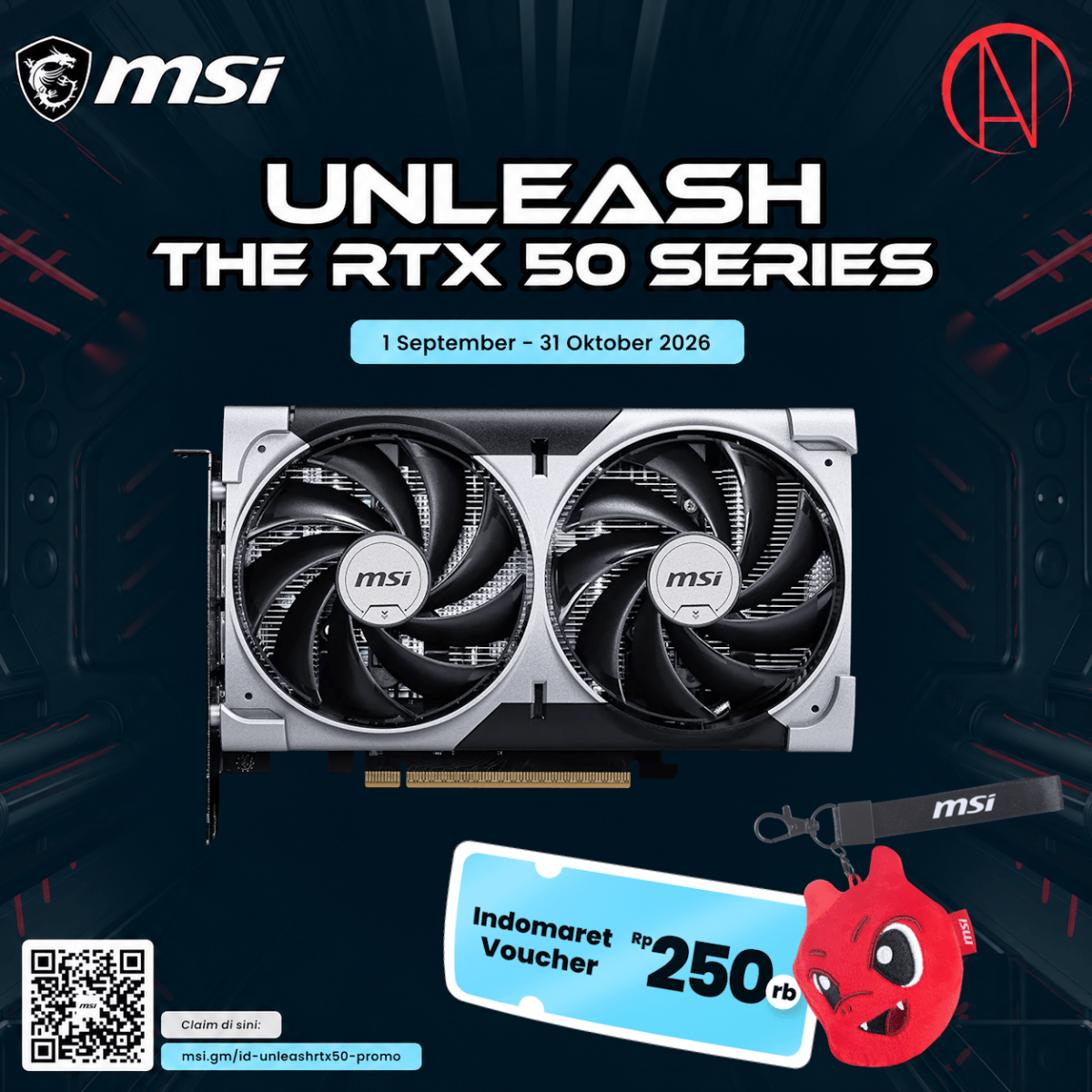 MSI GeForce RTX 5060 8G VENTUS 2X OC-1-Nano Komputer