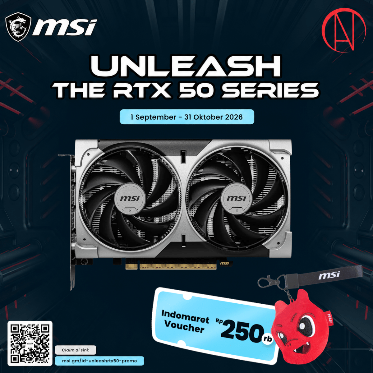 MSI GeForce RTX 5060 8G VENTUS 2X OC V1-1-Nano Komputer