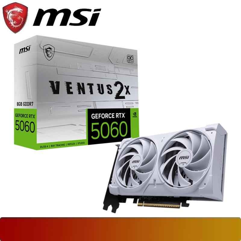 MSI GeForce RTX 5060 8G VENTUS 2X OC WHITE