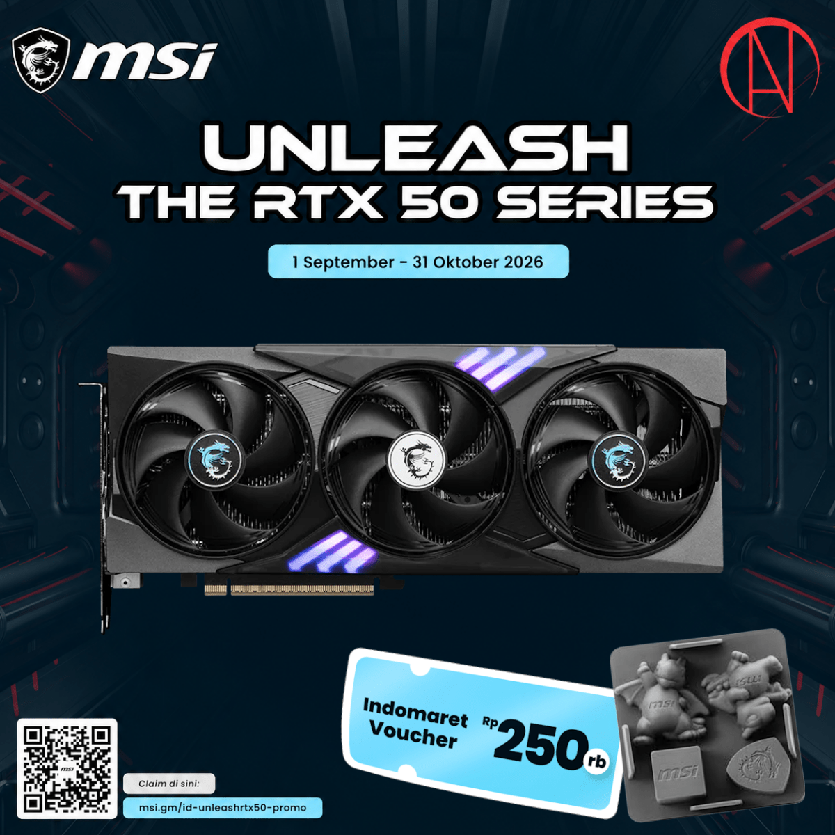 MSI GeForce RTX 5060 Ti 16G GAMING TRIO OC-1-Nano Komputer